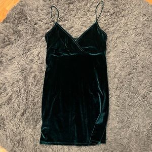 green dress